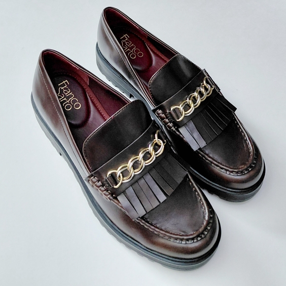 FRANCO SARTO Women's L- limitmoc Dark Brown  Slip On Loafer Size 10M - Picture 2 of 7